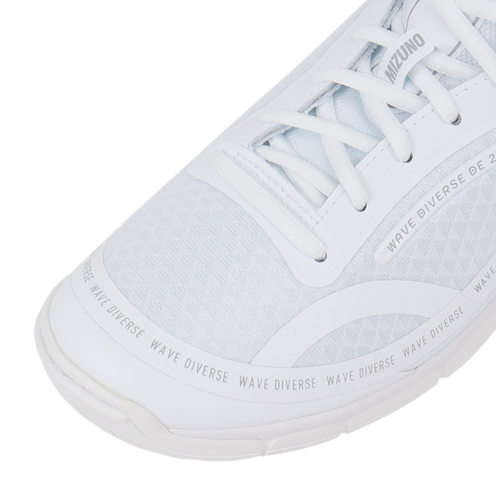 ミズノ(MIZUNO)スタジオシューズ ウエーブダイバース DE 2 ホワイト シルバー 31GF257403 スニーカー(M… ミズノ（MIZUNO）（メンズ、レディース）スタジオシューズ ウエーブ