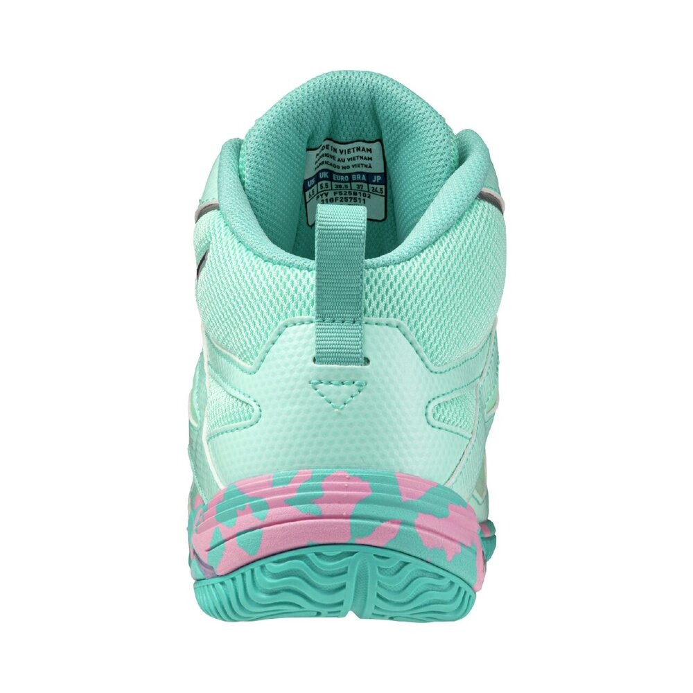 ミズノ（MIZUNO）（メンズ、レディース）スタジオシューズ ウエーブダイバース LG 5 Ltd グリーン ピンク 31GF257511 スニーカー
