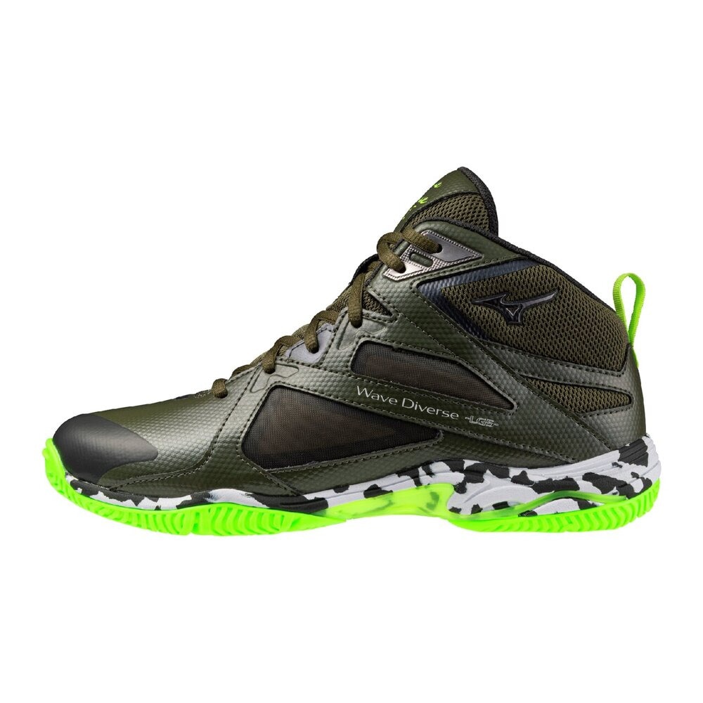 ミズノ（MIZUNO）（メンズ、レディース）スタジオシューズ ウエーブダイバース LG 5 Ltd ダークグリーン 31GF257512 スニーカー