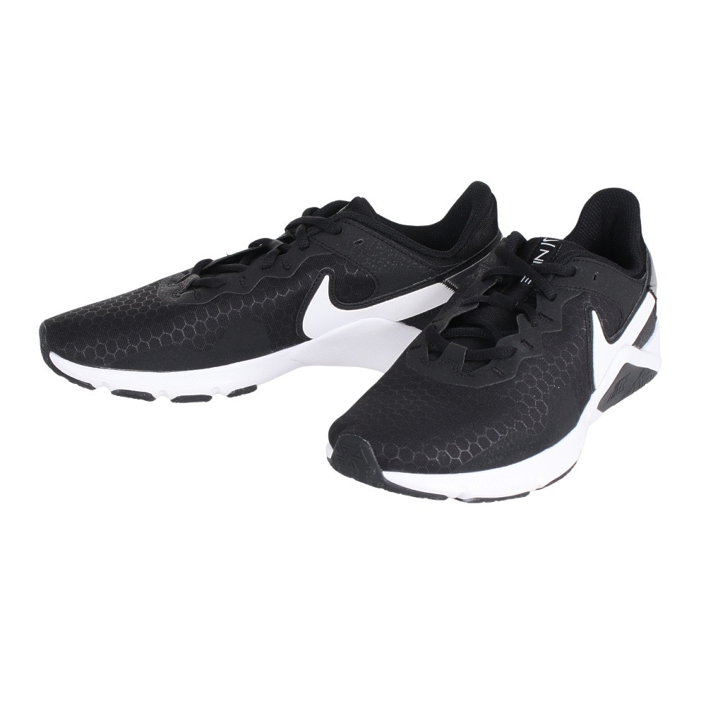 ナイキ（NIKE）（メンズ）レジェンド エッセンシャル 2 CQ9356-001 フィットネス ジム ブラック 黒 メンズ スニーカー シューズ 室内 運動靴