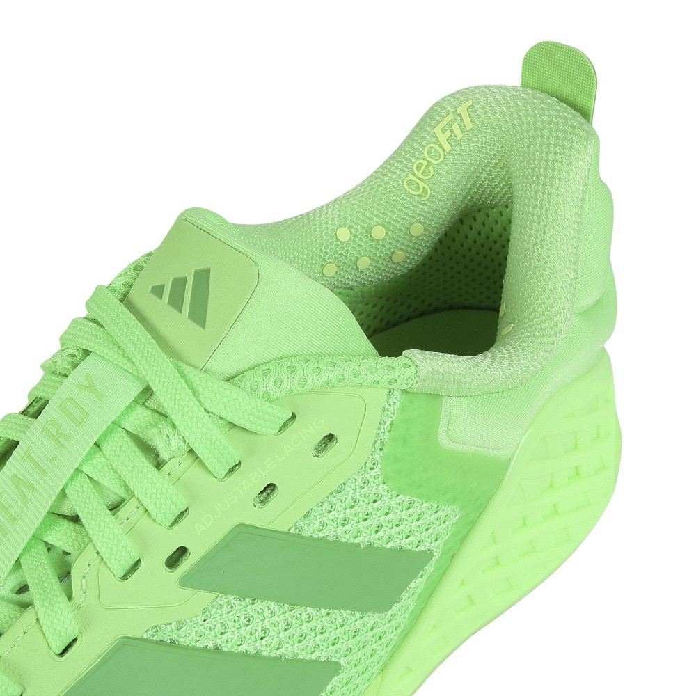 アディダス（adidas）（メンズ）ジムシューズ トレーニングシューズ ドロップセット 3 グリーン JR1666 ランニングシューズ スニーカー