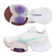 ナイキ（NIKE）（レディース）エア ズーム スーパーレップ 2 CU5925-135 フィットネス ジム ブラック 黒 レディース スニーカー シューズ  室内 運動靴
