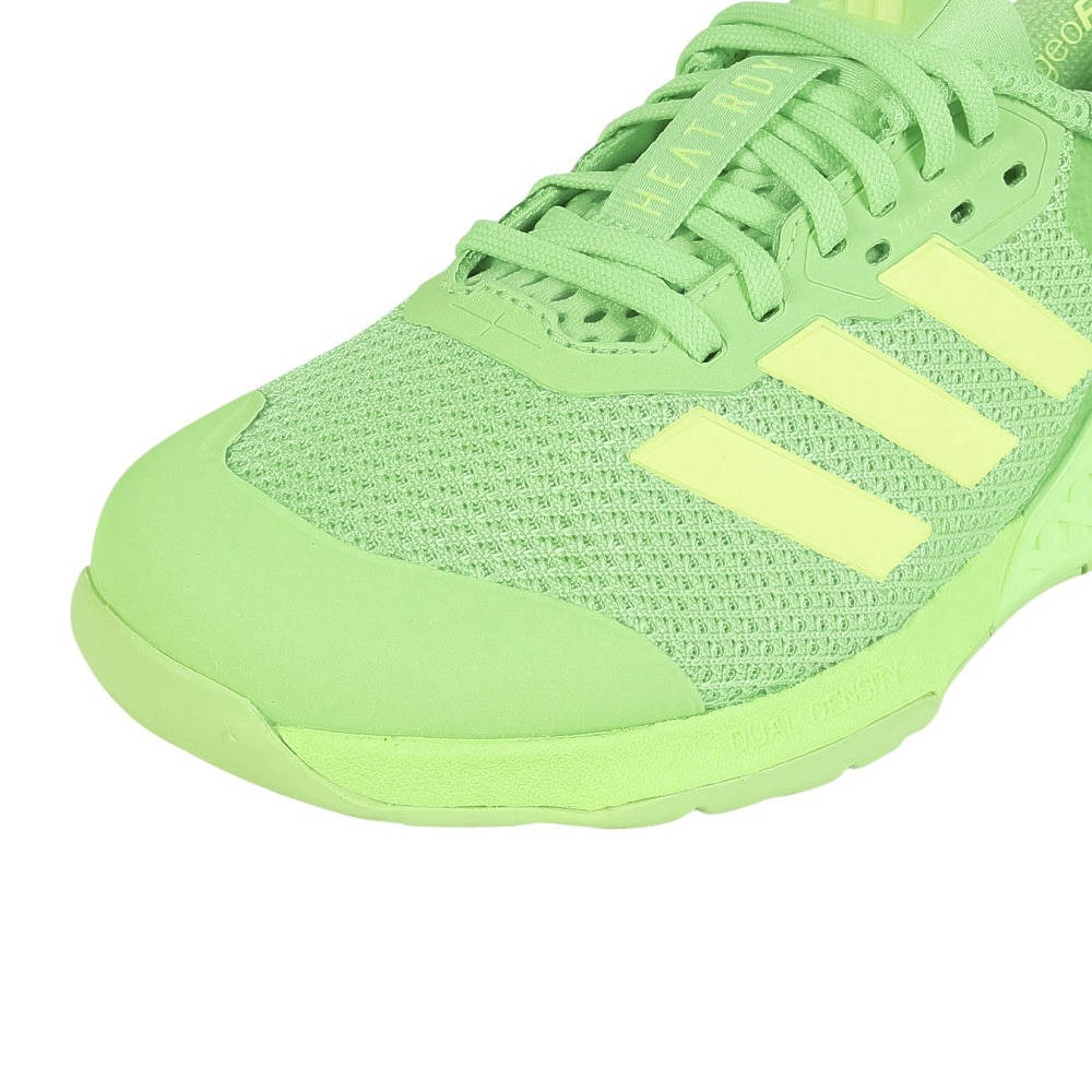 アディダス（adidas）（レディース）ジムシューズ トレーニングシューズ ドロップセット 3 グリーン JR1676 ランニングシューズ スニーカー