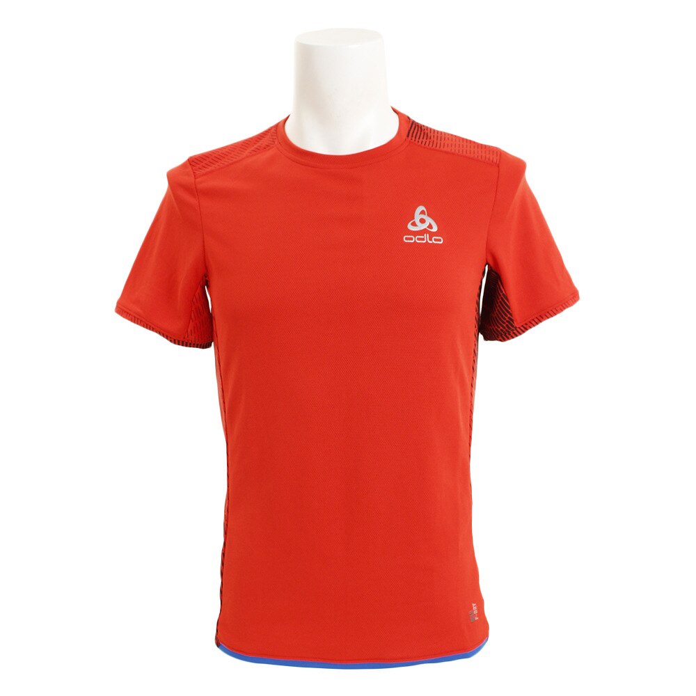  クールネック Tシャツ 312322 fiery red