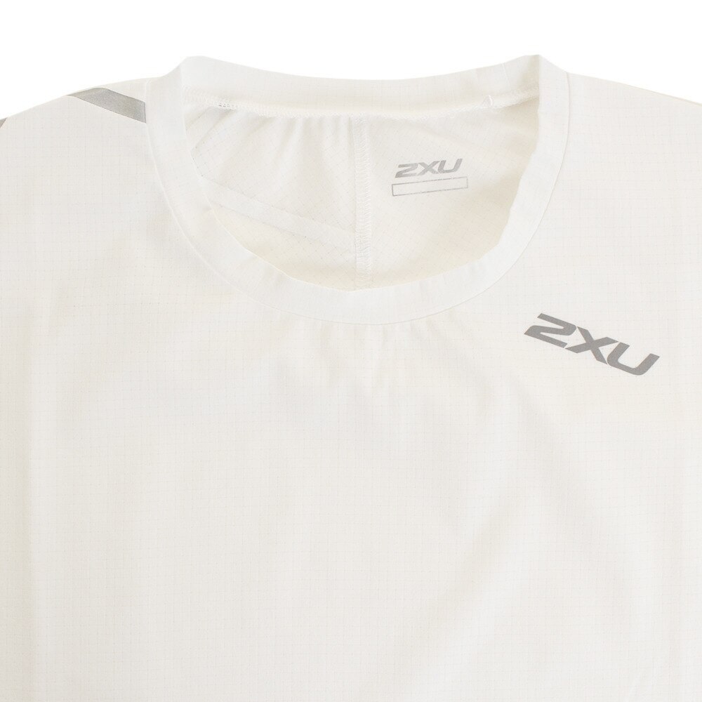 ツー・タイムズ・ユー（2XU）（メンズ）ランニング ストレッチエアフロー 半袖 Tシャツ MR6010A-WHT/SIL オンライン価格