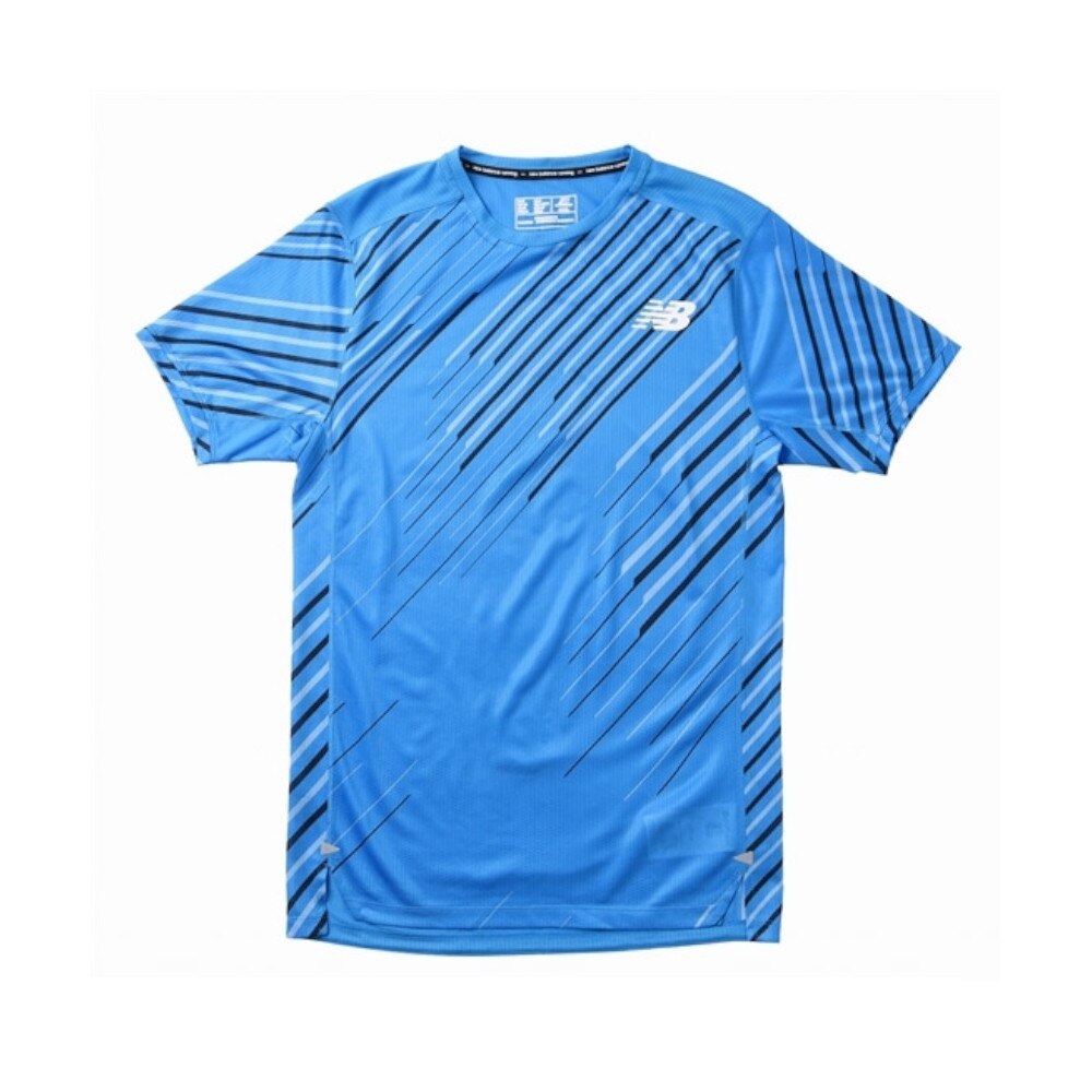 ランニング ランニングウェア メンズ Tシャツ 半袖 Nb Hanzo Race ショートスリーブ Amt010 Vsb ニューバランス スポーツ用品はスーパースポーツゼビオ