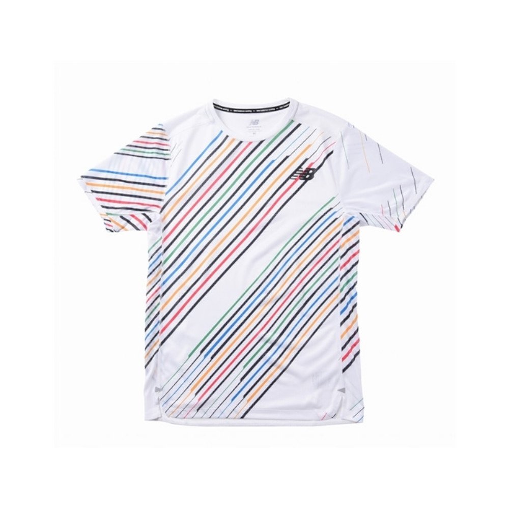 Tシャツ メンズ Nb Hanzo Race ショートスリーブ Tシャツ Amt010 Wt オンライン価格 ニューバランス エルブレス