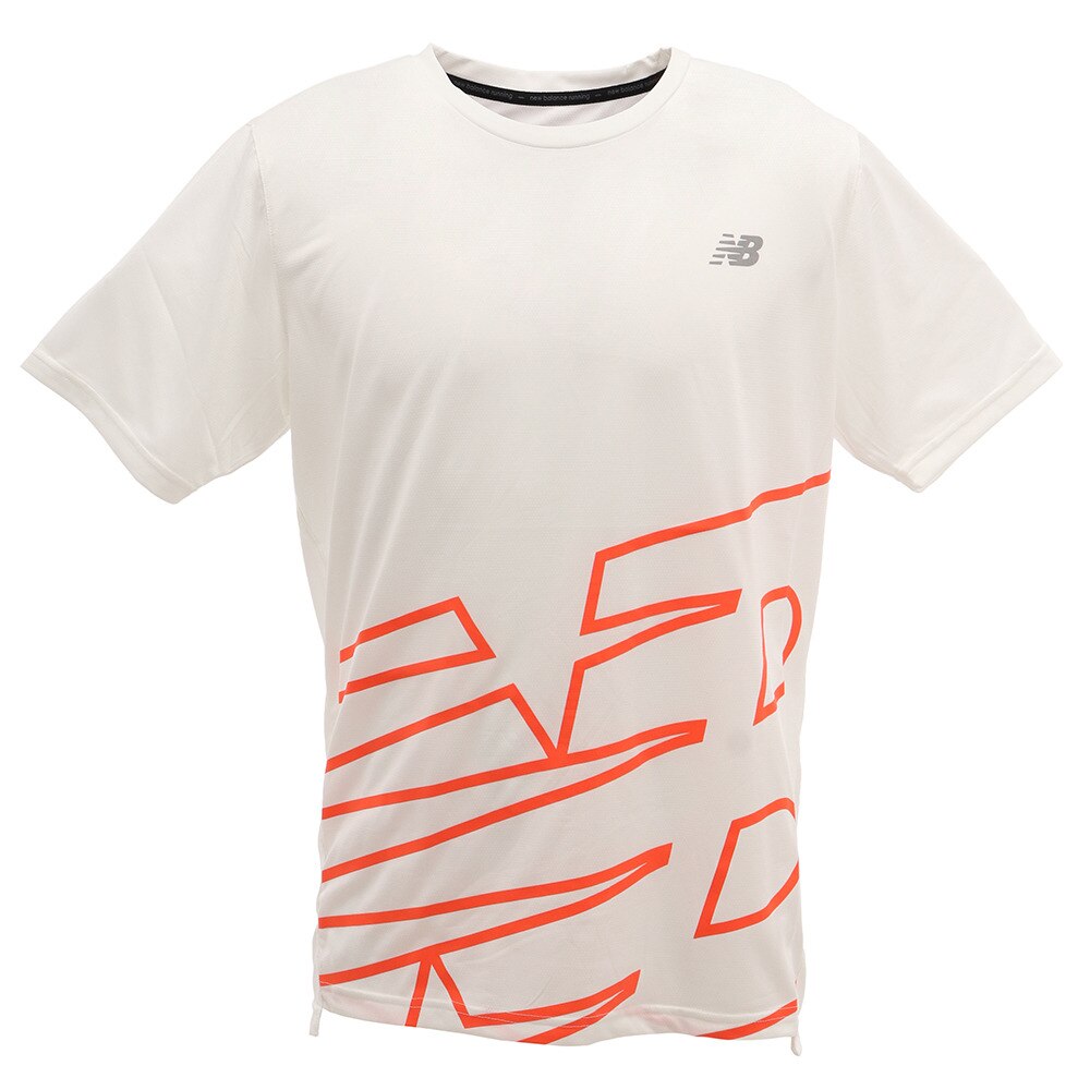 Tシャツ メンズ NBRC プリントショートスリーブTシャツ AMT93181WHP オンライン価格