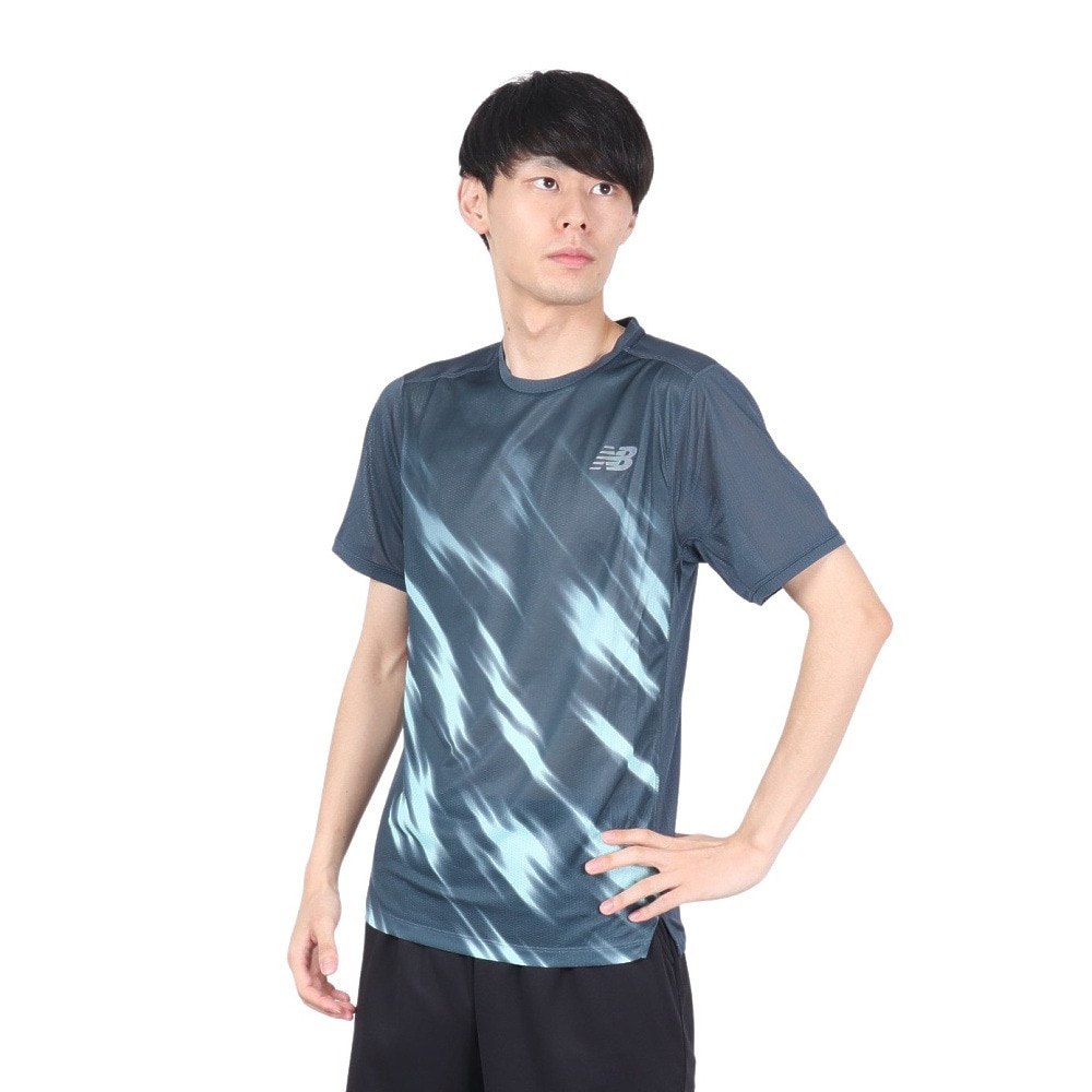 ニューバランス（new balance）（メンズ）ランニング HANZO RACE ショートスリーブ Tシャツ 半袖 AMT01200PTH オンライン価格