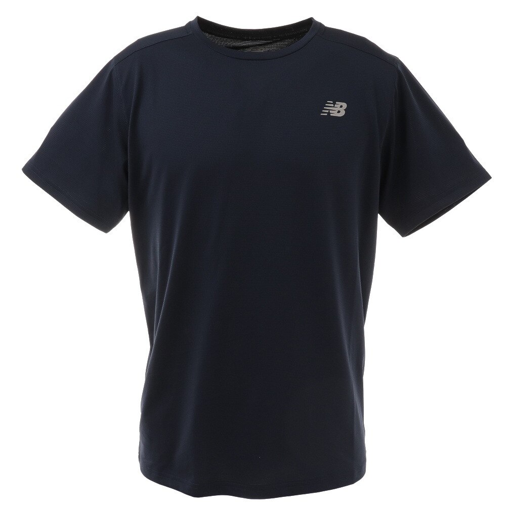 ニューバランス（new balance）（メンズ）ランニングウェア メンズ Tシャツ 半袖 ベーシック ショートスリーブ AMT03203ECL