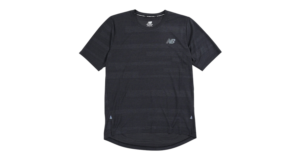 ニューバランス｜ランニング ランニングウェア メンズ Tシャツ 半袖 Q SPEED ジャガード ショートスリーブ AMT03261BKH ナイトラン  - スポーツ用品はスーパースポーツゼビオ