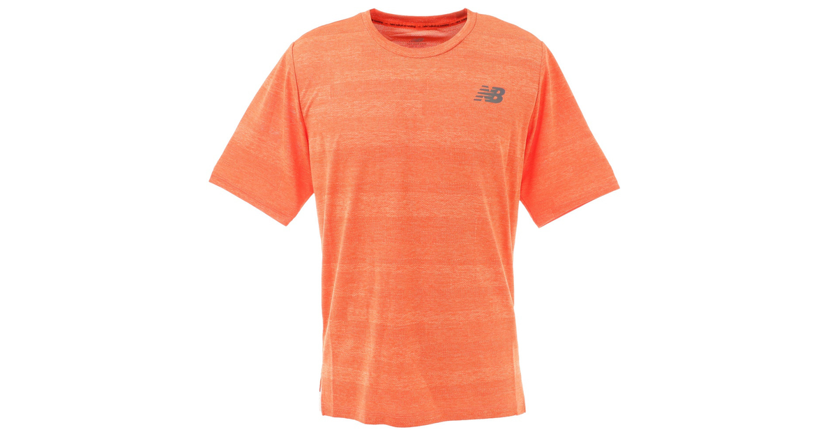 ニューバランス｜ランニング ランニングウェア メンズ Tシャツ 半袖 Q SPEED ジャガード ショートスリーブ AMT03261DH1 ナイトラン  - スポーツ用品はスーパースポーツゼビオ