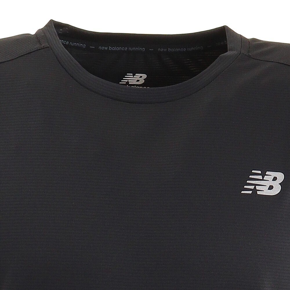 ニューバランス（new balance）（メンズ）ランニング ベーシック ショートスリーブ Tシャツ 半袖 AMT03203BK