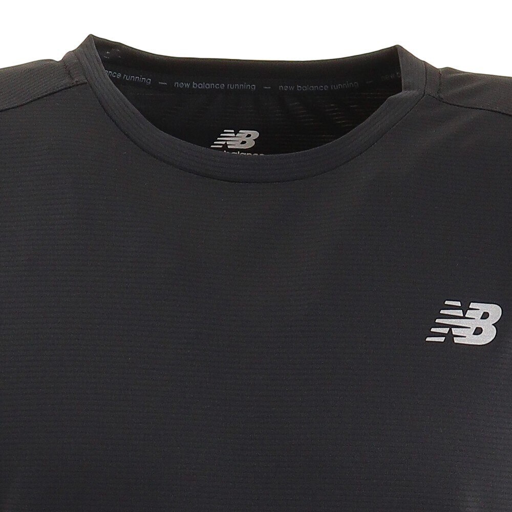 ニューバランス（new balance）（メンズ）ランニング ベーシック ショートスリーブ Tシャツ 半袖 AMT03203BK