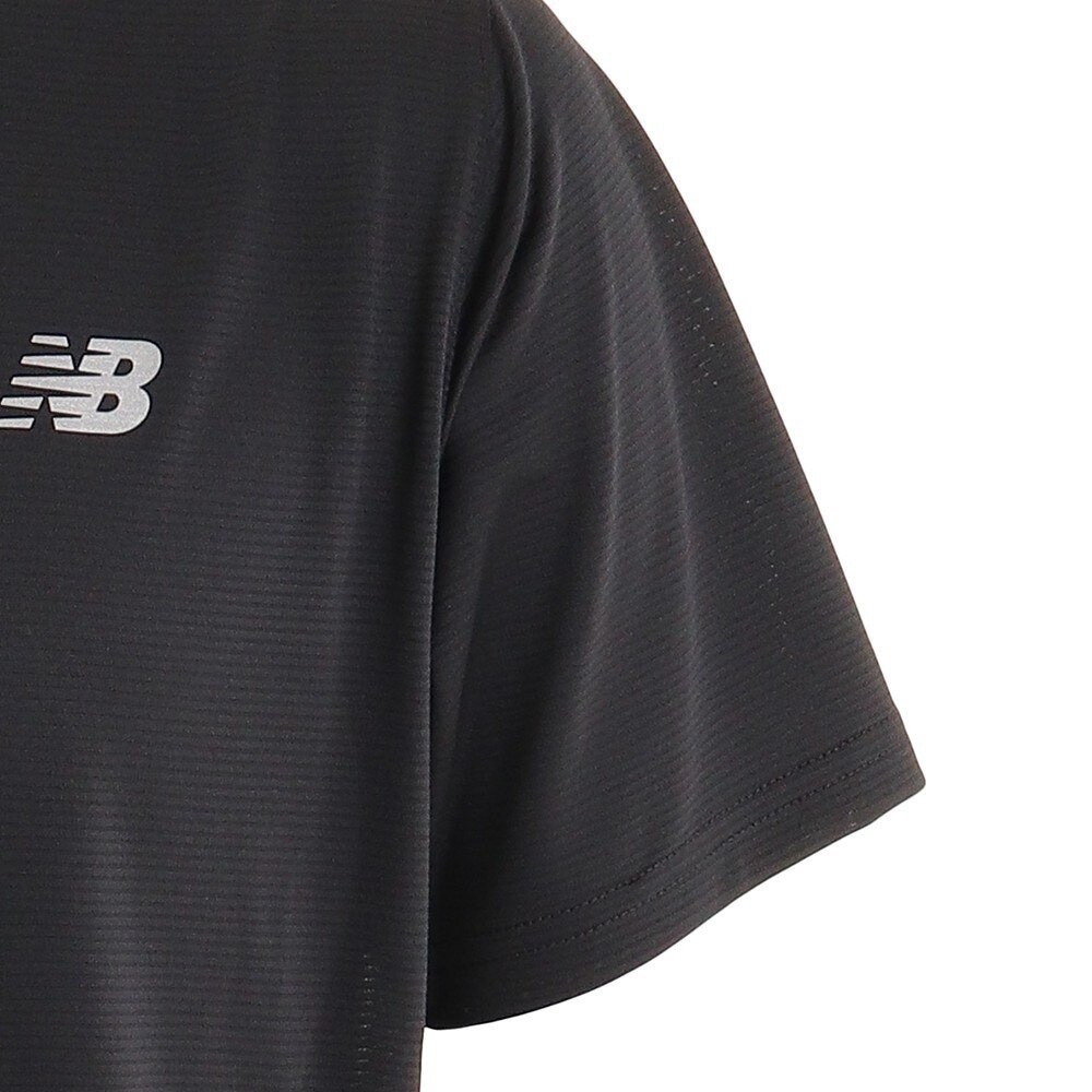 ニューバランス（new balance）（メンズ）ランニング ベーシック ショートスリーブ Tシャツ 半袖 AMT03203BK