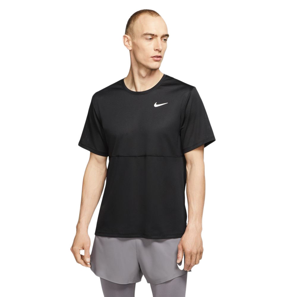 ナイキ（NIKE）（メンズ）ランニング ブリーズ 半袖 Tシャツトップス CJ5333-010 スポーツ用品はスーパースポーツゼビオ