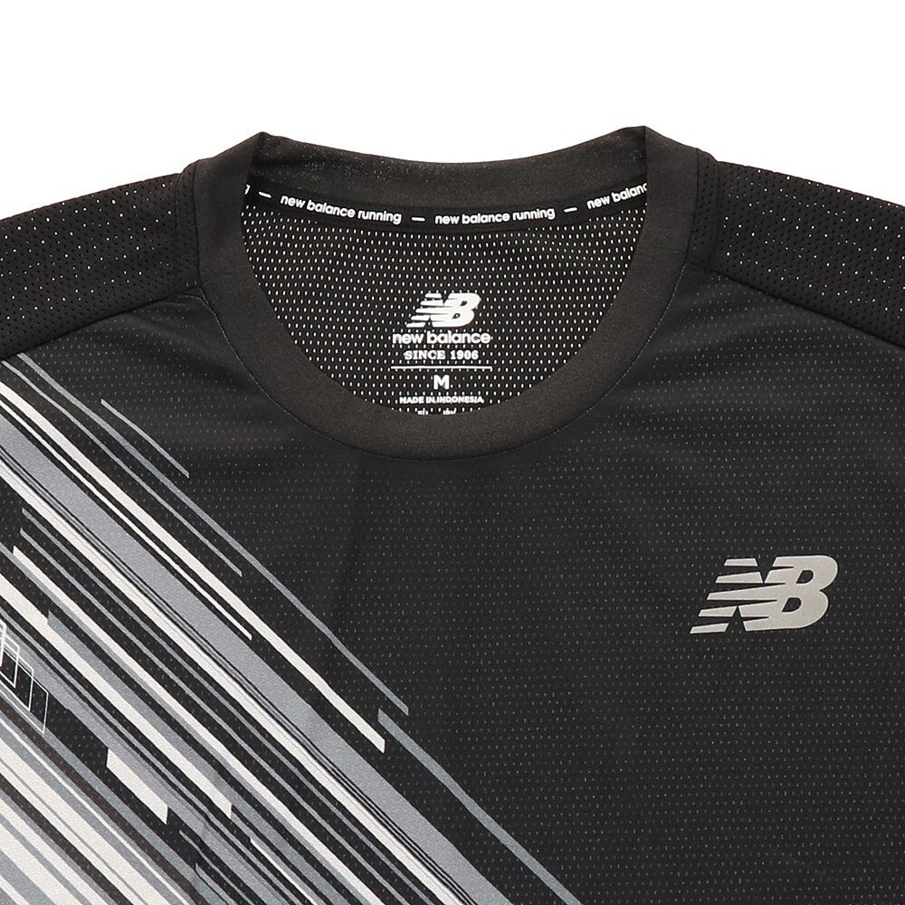 ニューバランス ランニング ランニングウェア メンズ Tシャツ 半袖 Hanzo ショートスリーブ Amtbk スポーツ用品はスーパースポーツゼビオ