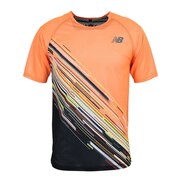 ニューバランス（new balance）（メンズ）ランニング ランニングウェア メンズ Tシャツ 半袖 Hanzo グラフィック MT11288CPU ナイトラン