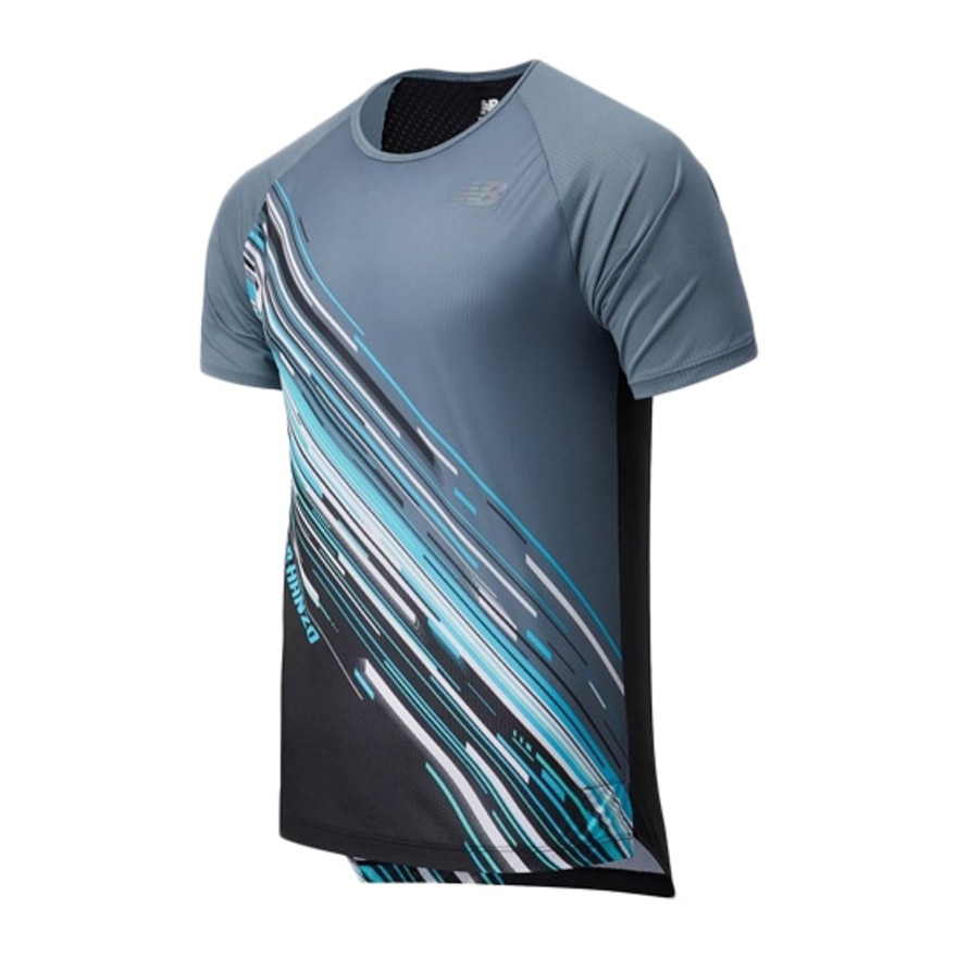 ランニング ランニングウェア メンズ Tシャツ 半袖 Hanzo グラフィック Mt112vls ニューバランス スポーツ用品はスーパースポーツゼビオ