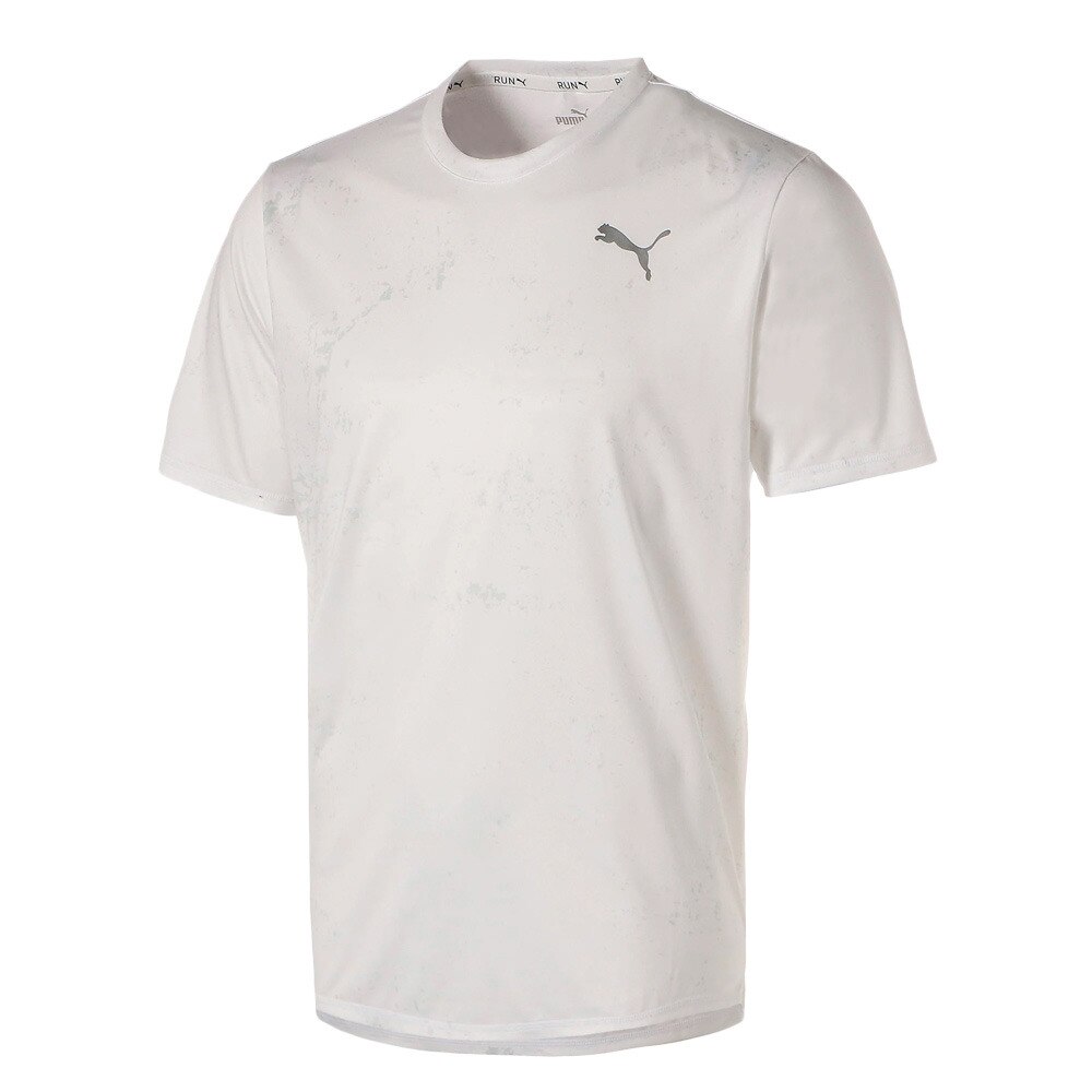  ランニング グラフィック 半袖 Tシャツ 520635 02 WHT