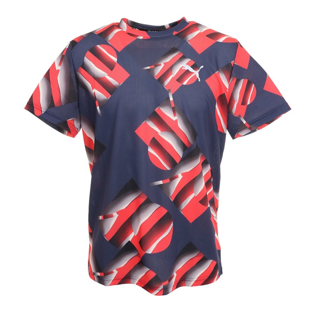  スクランブル scRUNble ランニング グラフィック Tシャツ 521132 01 NVY