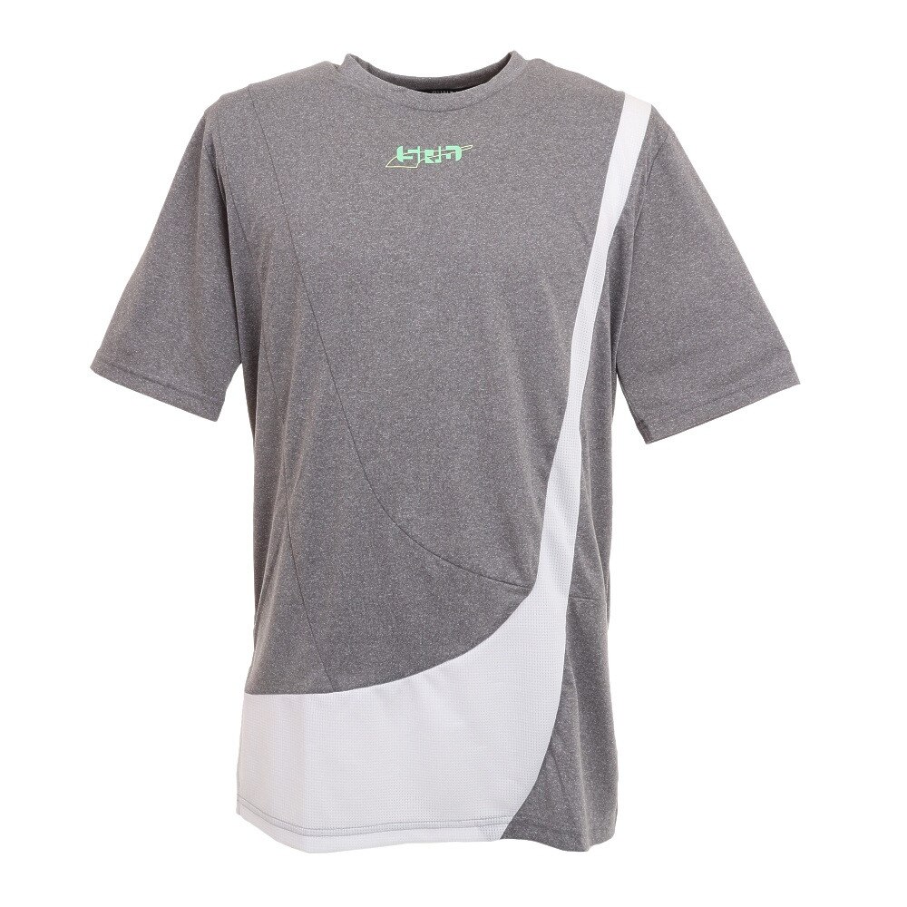  スクランブル scRUNble ランニング フォームストリップ Tシャツ 521133 02 MGRY