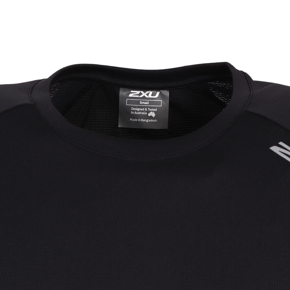 ツー・タイムズ・ユー（2XU）（メンズ）ランニング ランニングウェア メンズ Tシャツ 半袖 エアロ MR6557A-BLK/SRF