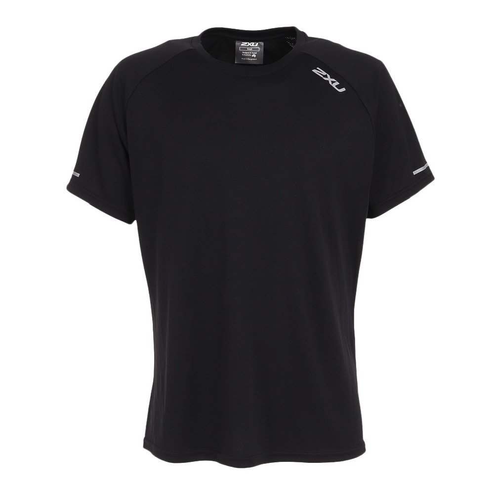 ツー・タイムズ・ユー（2XU）（メンズ）ランニング ランニングウェア メンズ Tシャツ 半袖 エアロ MR6557A-BLK/SRF