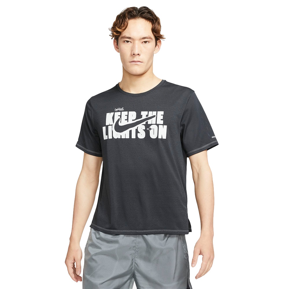 ナイキ（NIKE）（メンズ）ランニング ランニングウェア メンズ Tシャツ 半袖 Dri-FIT マイラー ワイルド ラントップ DD5277-045