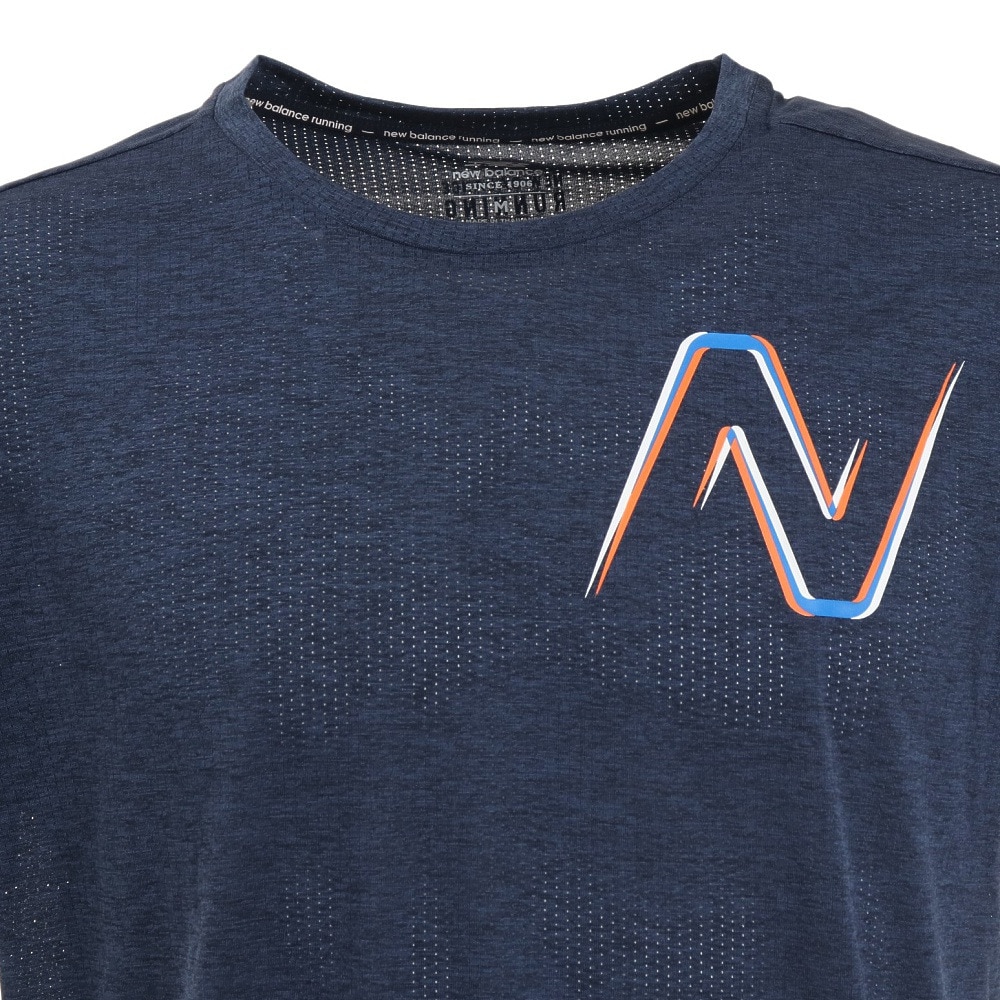 ニューバランス（new balance）（メンズ）Impact グラフィック ラン 半袖Tシャツ AMT21277ECR