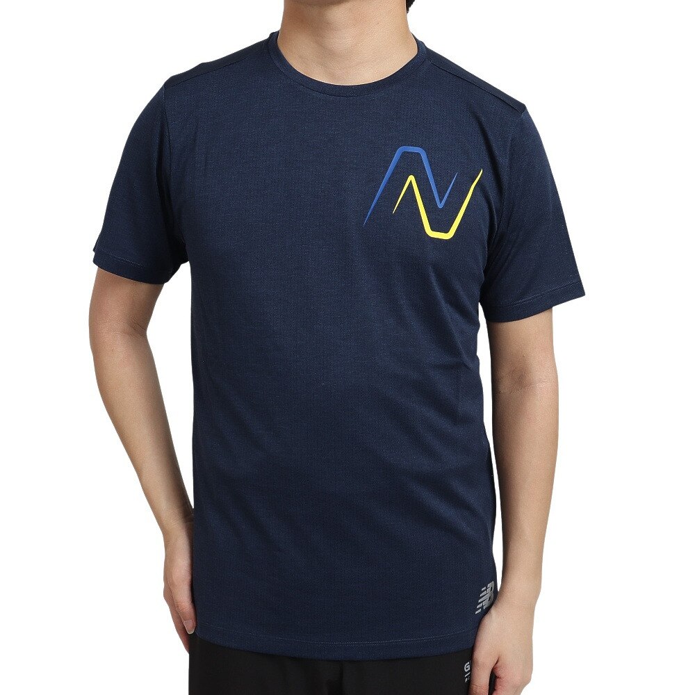 ニューバランス（new balance）（メンズ）Impact ラン グラフィックスリーブTシャツ MT21277NIH