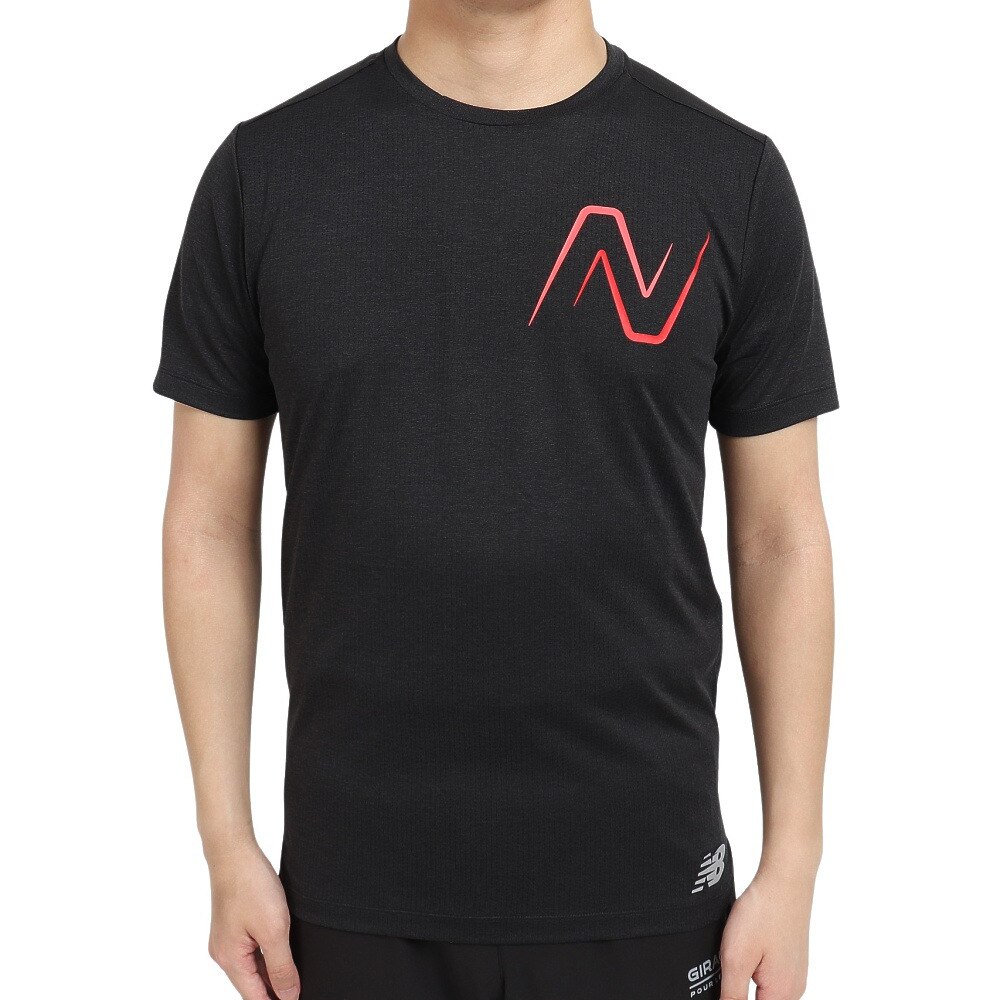 ニューバランス（new balance）（メンズ）Impact ラン グラフィックスリーブTシャツ MT21277TRD