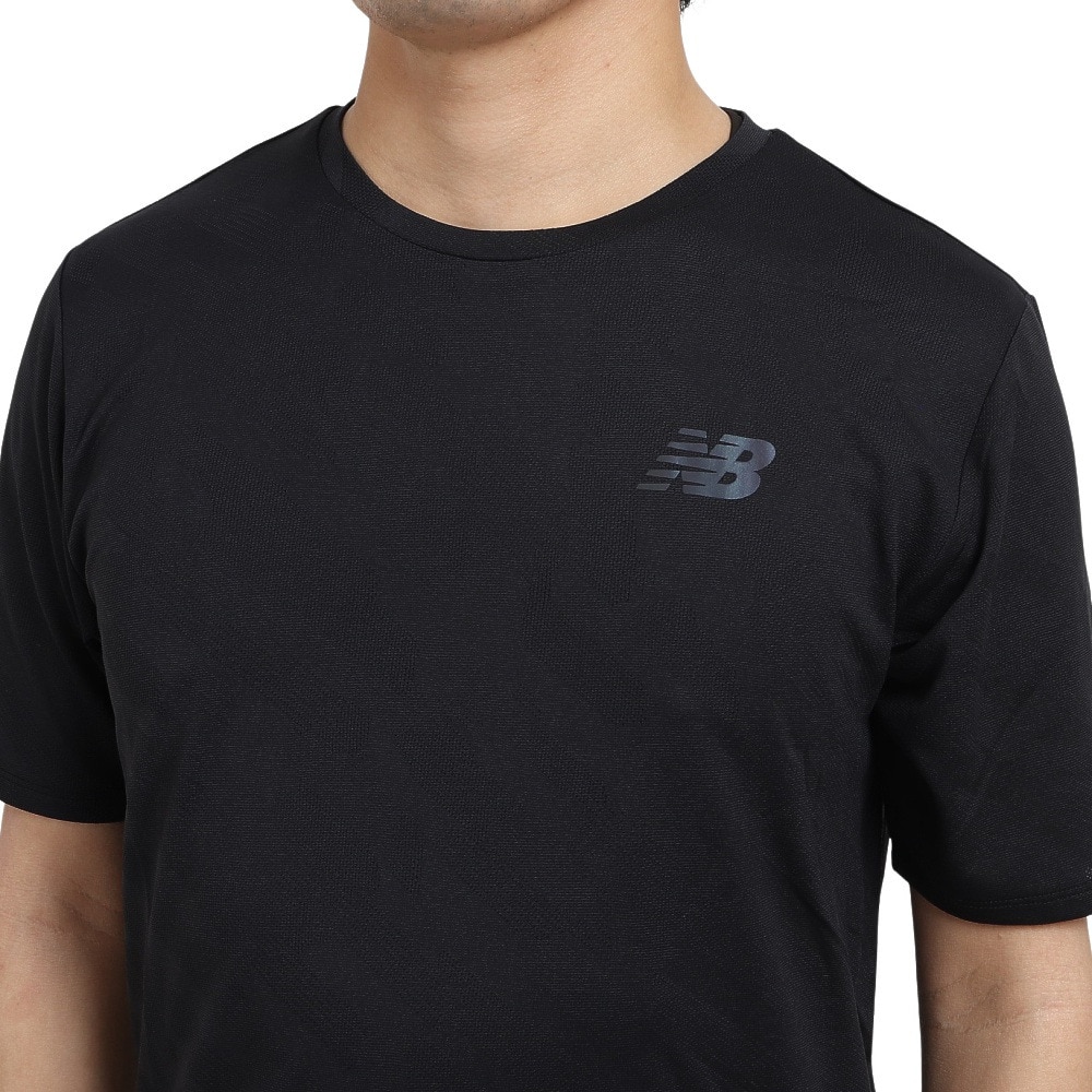 ニューバランス（new balance）（メンズ）Q Speed ジャカード 半袖Tシャツ MT23281BK
