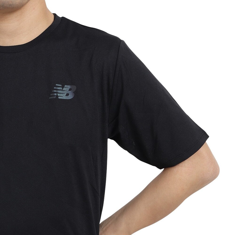 ニューバランス（new balance）（メンズ）Q Speed ジャカード 半袖Tシャツ MT23281BK