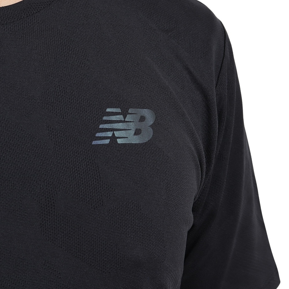 ニューバランス（new balance）（メンズ）Q Speed ジャカード 半袖Tシャツ MT23281BK
