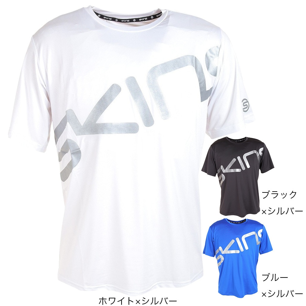 スキンズ（SKINS）（メンズ）半袖Tシャツ メンズ ロゴTシャツ 184-27040-019