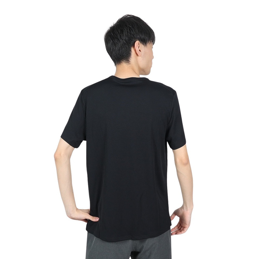 ナイキ（NIKE）（メンズ）Tシャツ 半袖 uv 速乾 ブラック 黒 マイラー 半袖トップ ドライフィット DV9316-010