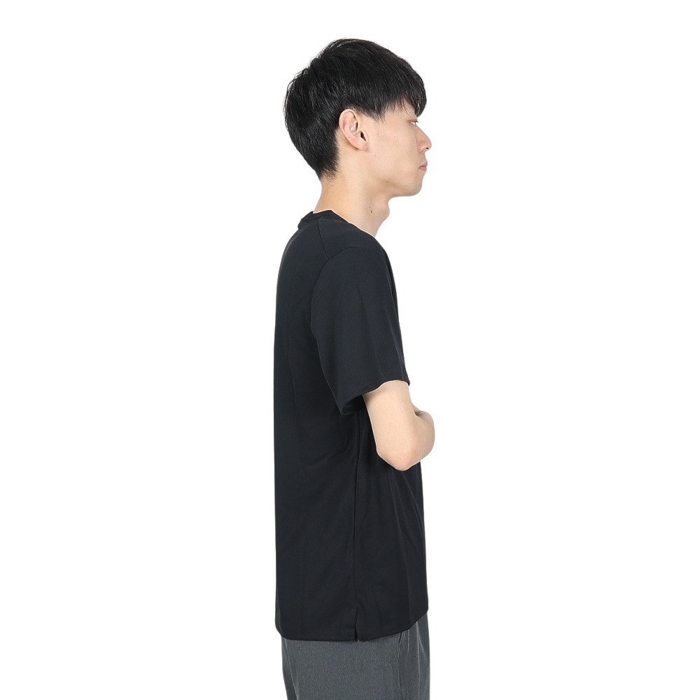 ナイキ（NIKE）（メンズ）Tシャツ 半袖 uv 速乾 ブラック 黒 マイラー 半袖トップ ドライフィット DV9316-010