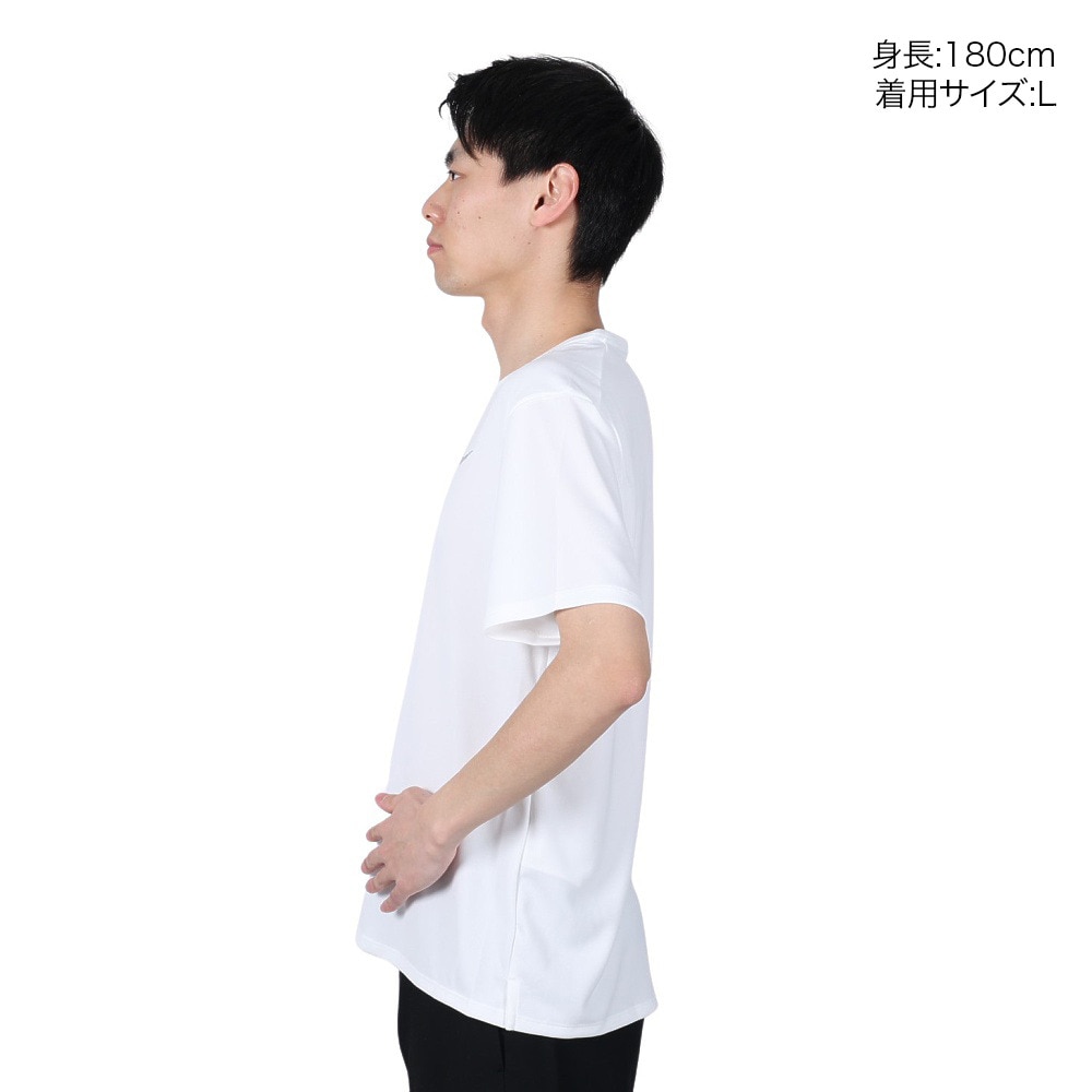 ナイキ（NIKE）（メンズ）Tシャツ 半袖 uv 速乾 ホワイト 白 マイラー 半袖トップ ドライフィット DV9316-100