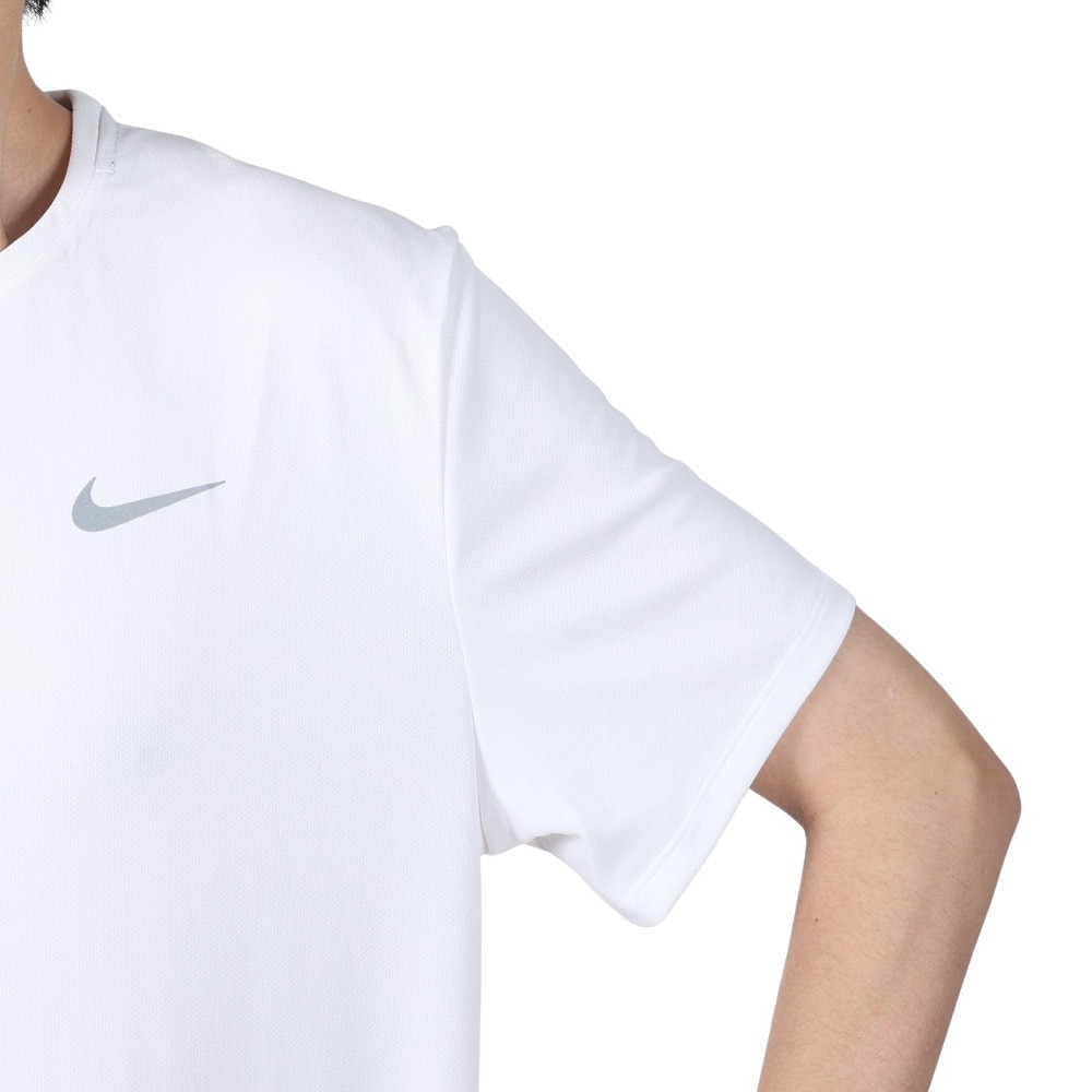 ナイキ（NIKE）（メンズ）Tシャツ 半袖 uv 速乾 ホワイト 白 マイラー 半袖トップ ドライフィット DV9316-100