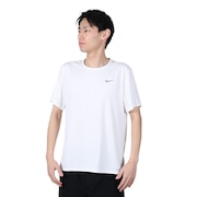 (メンズ)Tシャツ 半袖 uv 速乾 ホワイト 白 マイラー 半袖トップ ドライフィット DV9316-100