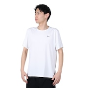 ナイキ（NIKE）（メンズ）Tシャツ 半袖 uv 速乾 ホワイト 白 マイラー 半袖トップ ドライフィット DV9316-100