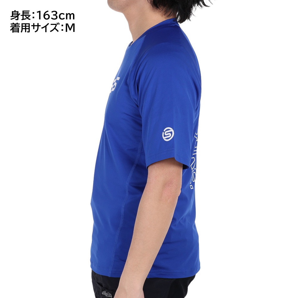スキンズ（SKINS）（メンズ）メッシュ切り替え 半袖Tシャツ 184-28341-096 スポーツ用品はスーパースポーツゼビオ