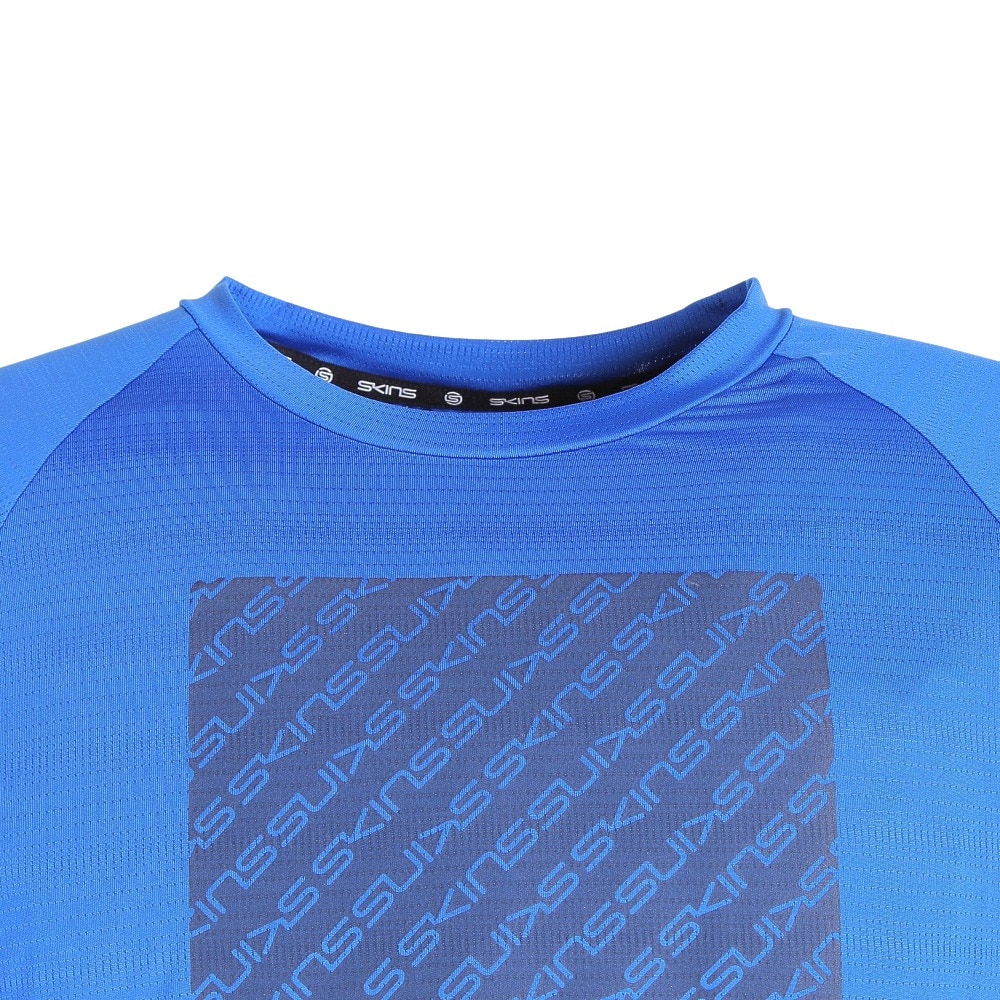 スキンズ（SKINS）（メンズ）半袖Tシャツ メンズ 吸水プリントTシャツ 184-28441-096