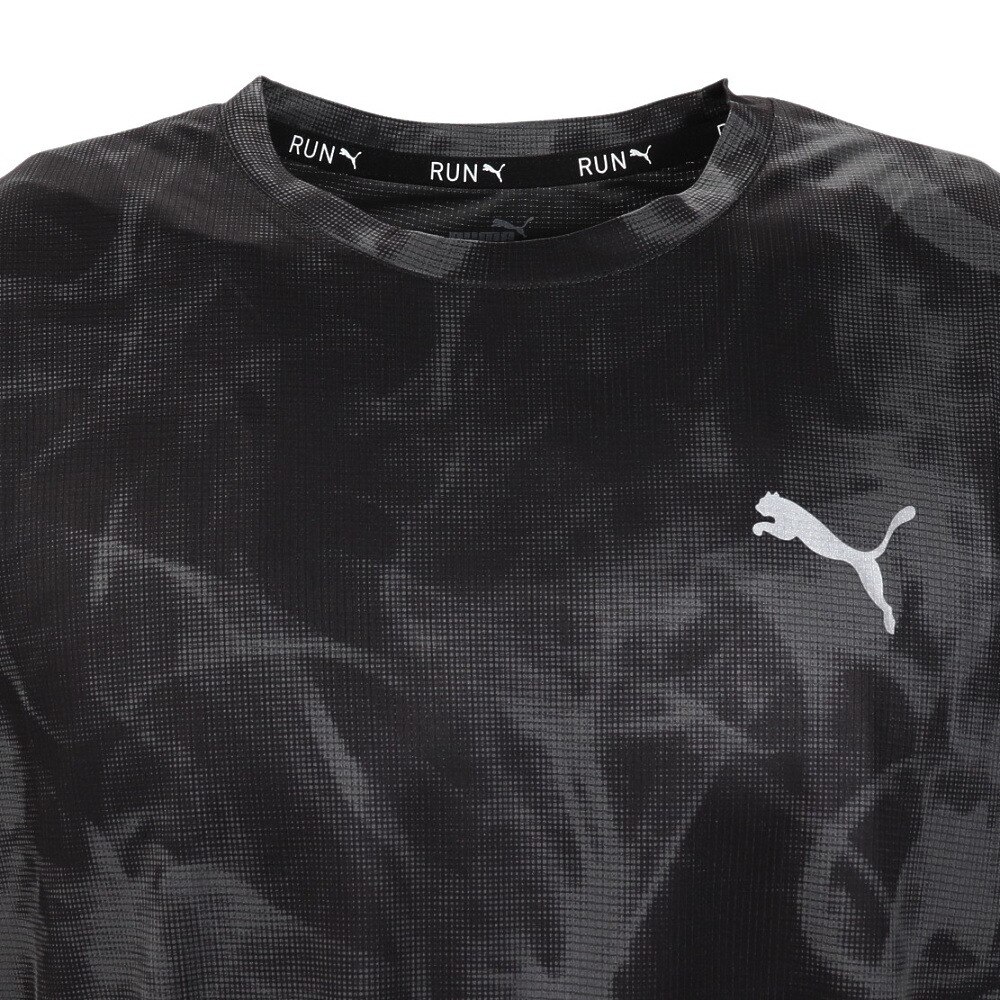 プーマ（PUMA）（メンズ）RUN FAVORITE AOP グラフィック 半袖Tシャツ 523623 01 BLK