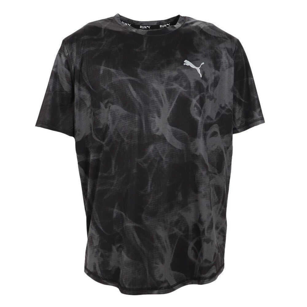 プーマ（PUMA）（メンズ）RUN FAVORITE AOP グラフィック 半袖Tシャツ 523623 01 BLK