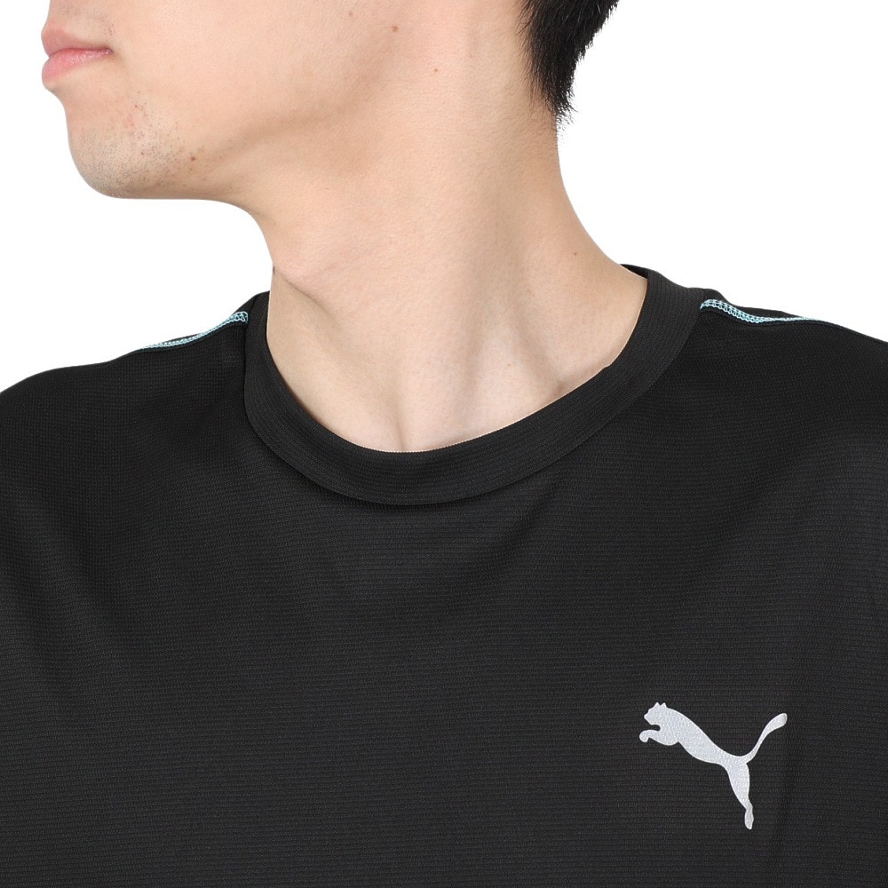 プーマ（PUMA）（メンズ）半袖Tシャツ メンズ RUN ドライプラス 523773 01 BLK