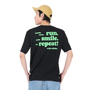 (メンズ)半袖 Tシャツ メンズ 黒 ルーズフィットシャツ シグネチャー JLS98-GV1348