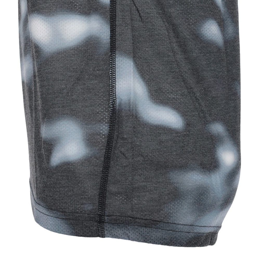 アディダス（adidas）（メンズ）ランニングウェア メンズ 総柄プリント 快適 Tシャツ ラン アイコンズ 3バー ZQ684-HM1216