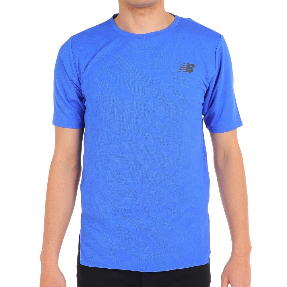 ニューバランス（new balance）（メンズ）半袖Tシャツ メンズ Q Speed ジャカード MT23281MIB